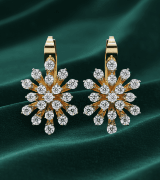 Stellar Snowflake Diamond Earrings