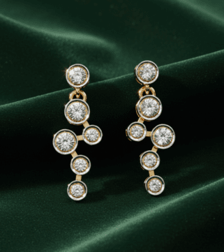 Moonlit Cascade Diamond Drops