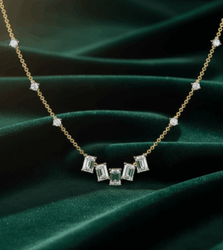 Emerald Mirage Gemstone Necklace