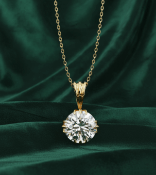 Diamond Solitaire Round Pendant