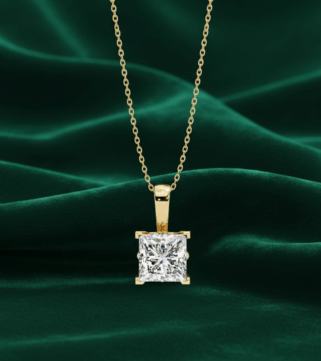 Princess Cut Diamond Pendant
