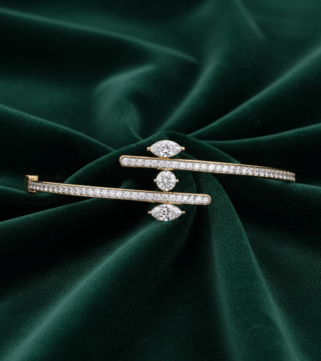 Diamond Arc Infinity Bracelet