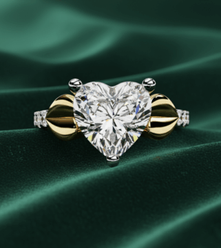 Heart of Crystal Embrace Ring