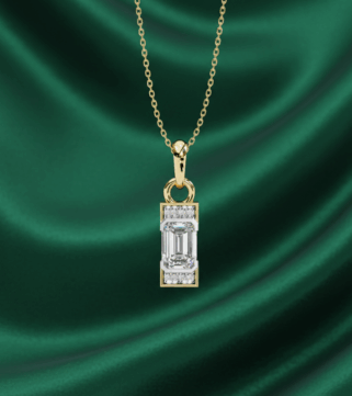 Emerald Prism Emerald-cut Pendant