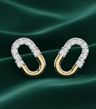Crescent Duo Diamond Hoops