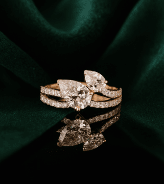 Crescent Sparkle Ring