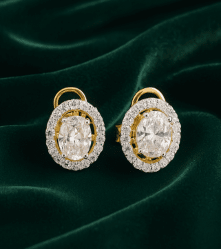 Haloed Diamond Halo Stud Earrings