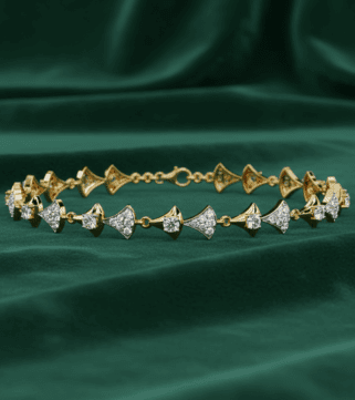 Crescent Mirage Diamond Bracelet