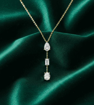 Celestial Teardrop Drop Necklace