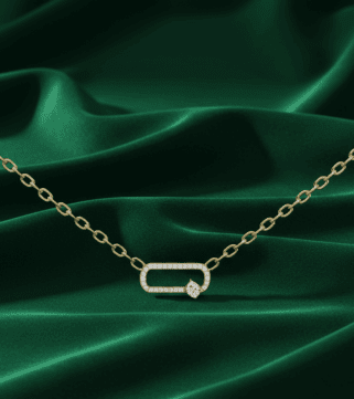 Link & Diamond Toggle Pendant