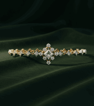 Diamond Fleur Arc Bracelet