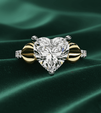 Heart of Crystal Embrace Ring