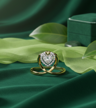 Emerald Heart Encore Ring