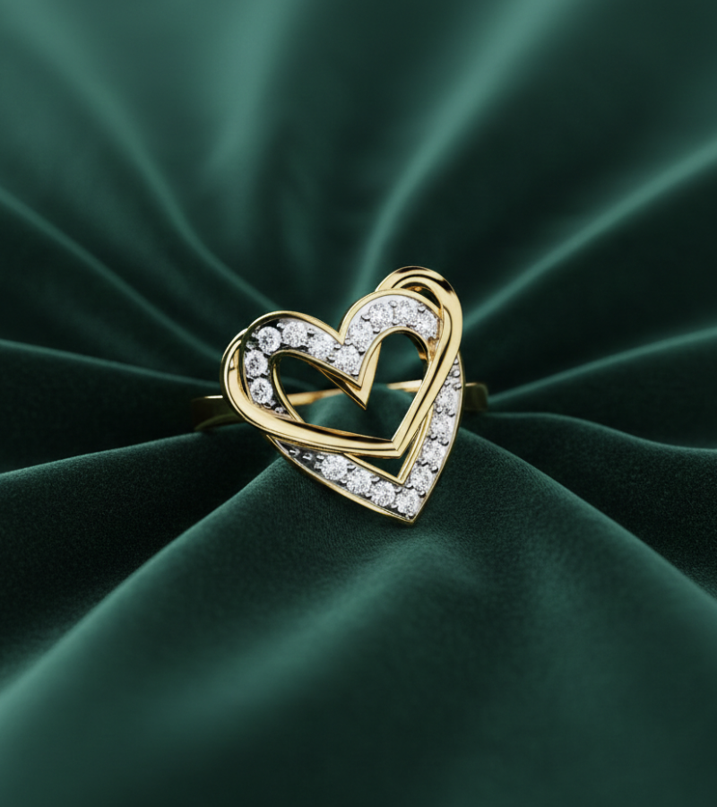 Enchanted Dual Hearts Ring
